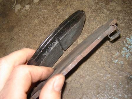 Versleten remblokken